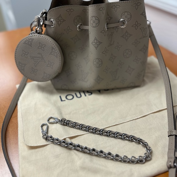Louis Vuitton Bella Galet Gray bucket bag. EUC. - Picture 6 of 8